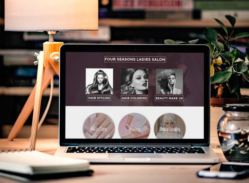 تصميم موقع FOUR SEASONS LADIES SALON 12